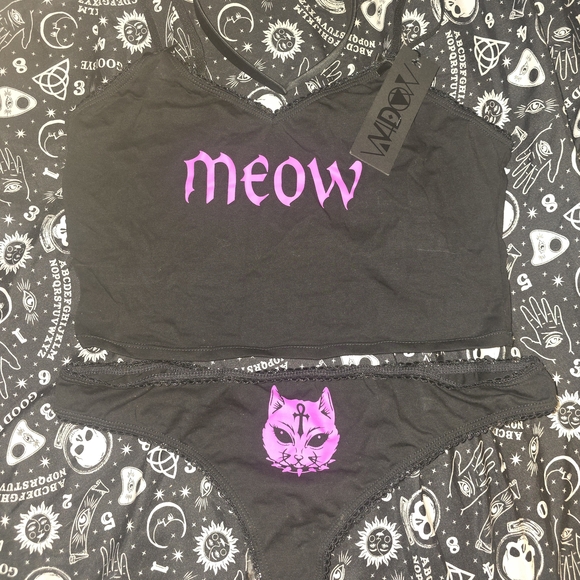 Dolls Kill Tops - Grail item sold out widow emo/ mall goth kitty set.